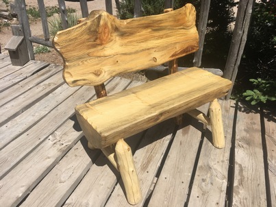 log bench